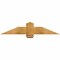 Ekena Millwork Eugene Rough Sawn Timber Gable Bracket, Western Red Cedar, 48"W x 10"H x 6"D x 6"F, 5/12 Pitch GBW048X10X0606EUG00RWR - alternate 1